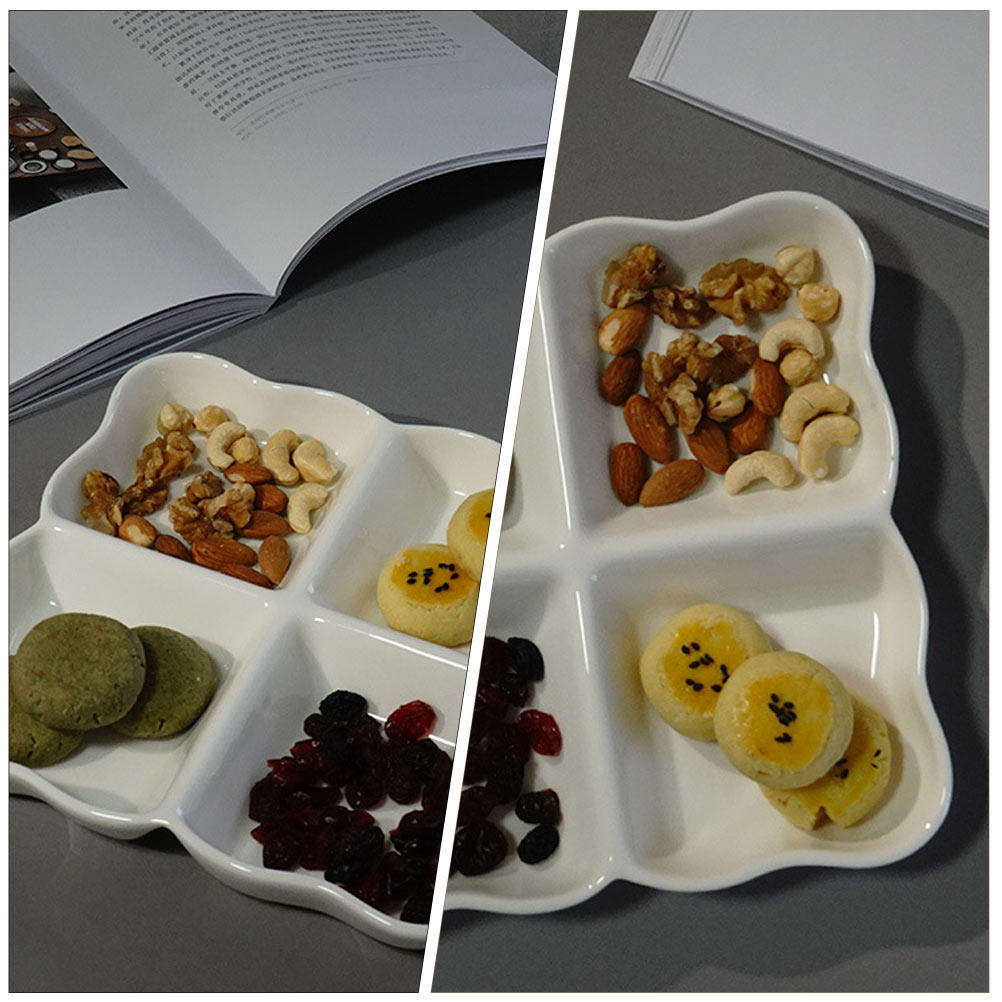 طبق تقديم سيراميك بـ 4 أقسام ل - مراجعة Food In Japanese Snacks وسعره