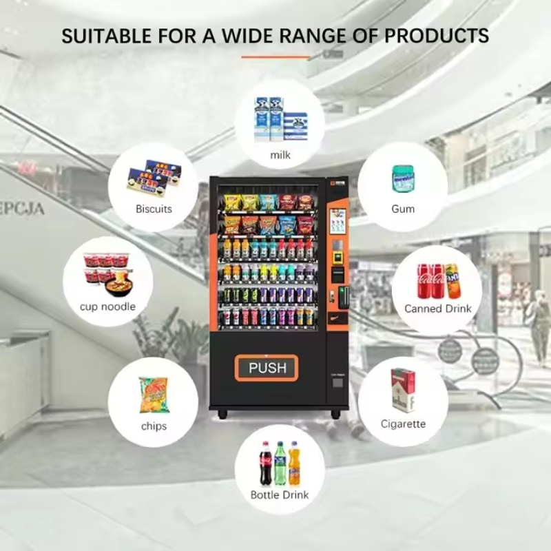 ماكينة بيع ذكية مخصصة بشاشة تع - مراجعة Food Drink Snacks وسعره